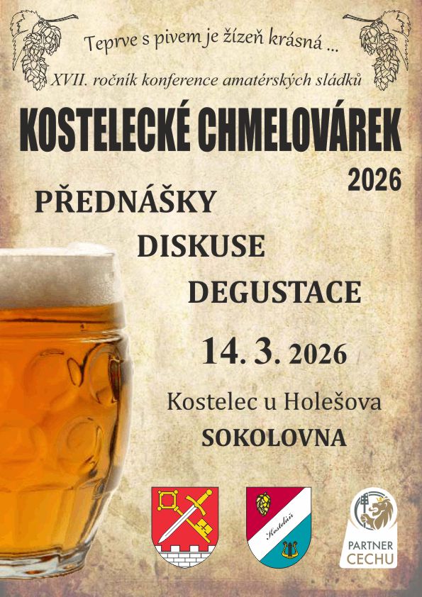 Kostelecké Chmelovárek a sleva 10% na přivezené objednávky